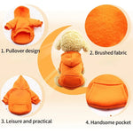 Winter Pet Dog Clothes Hoodies Warm Sweater with Pockets Coat Outfit Puppy Jacket Cotton Pet Costume Chihuahua Sweatshirt Perro shimendi Sécurité et Confort pour Chien chat| Shimendi