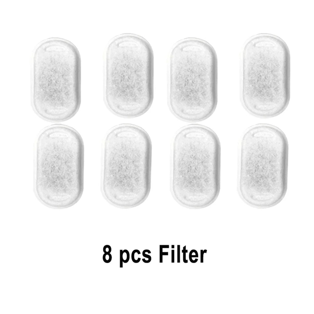 Replacement Filters For Cat Dog Water Fountain Stainless Steel Dispenser Feeders Pet Fountain Activated Carbon Replaced Filter