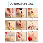 Nail Form Tips Acrylic UV Gel Extension Curl Form Nail Gel Sticker Art Guide Mold Manicure Stencil Acrylic Tools 100 Pcs/Set - shimendi