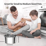 Stainless Steel Pet Water Feeder Cat Automatic Water Fountain USB Electric Mute for Cat Dog Filter Fountain Smart Drinking Bowl - shimendi