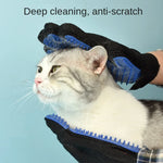 Silicone Pet Grooming Gloves Cats Hair Brush and Comb Gloves to Bathe Dogs Cleaning Hair Removal  for Dog Animal Use Supplies - shimendi