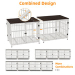 Large Wooden Dog Crate Indoor Furniture Style Elevated Pet - shimendi