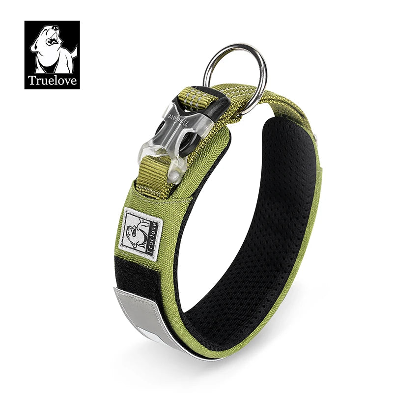 Truelove Pet Collar Reflective Multifunctional Personalized Dog Collar DuPont Soft Breathable Adjustable for Large Dogs TLC5611