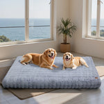 Ultra Plush Dog Bed Soft Pet Cushion Large Dog Crate Puppy Mattress Washable Mat - shimendi