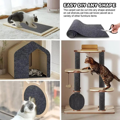 Self-Adhesive Anti Cat Scratch Sofa DIY Cats Scratch Protection Paws Sharpen Trimmable  Carpet Cats Scratch Board ﻿Roll Shipment