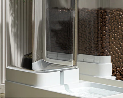 Automatic Cat Feeder & Water Dispenser with Gravity Food Storage Container for Cats and Dogs