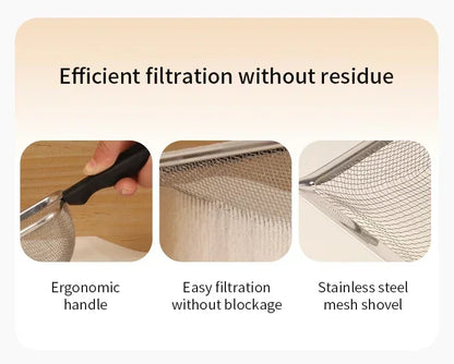 Cat Litter Scoop Fine Hole Stainless Steel Small Hole Cat Poop Shovel Tool Metal Dog Scoop Cleaning Brush AntiRust Litter Shovel