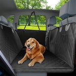 Waterproof Back Seat Extender Dog Car Seat Cover for Back Seat Bed with Mesh Window Storage Pocket Supports 220lbs Dog Hammock - shimendi