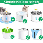 Replacement Activated Carbon Filter For Cat Water Drinking Fountain Replaced Filters Flower For Pet Dog Round Fountain Dispenser - shimendi