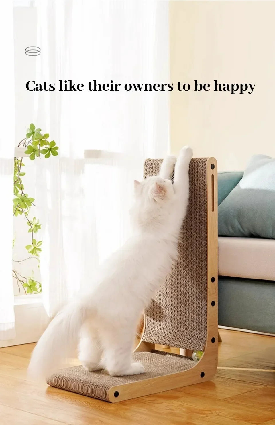 Scraper for Cats Cardboard Large/Small L-shape Wear-resistant Scratch-resistant Cat Scratching Post Cat Toy Pets Cat Accessories