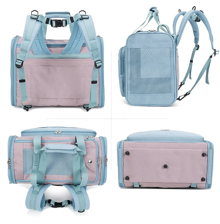 Truelove Waterproof Pet Carrier Bag for Small Dogs Cats High-Grade Polyester,Eco-Friendly & Airline Approved Design TLX2971