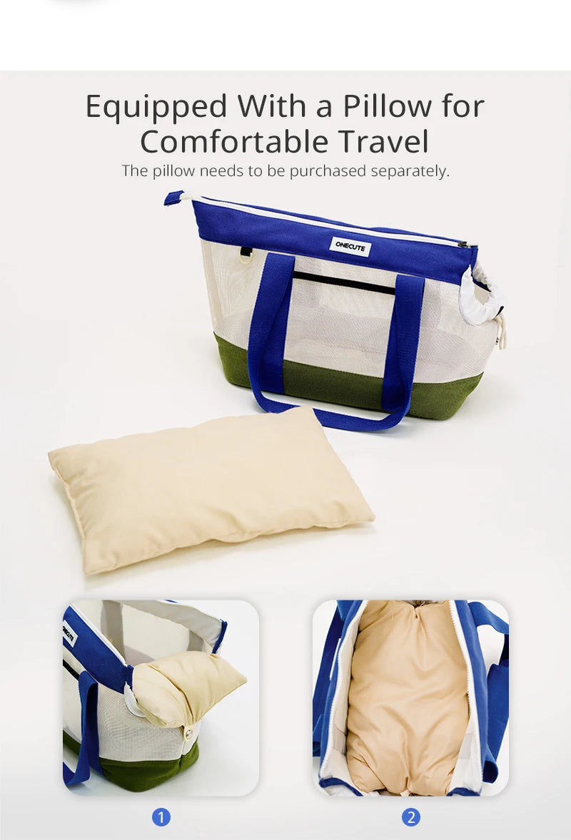 ONECUTE Airline Approved Cat Carrier, Portable Pet Bubble Backpack with Safety Strap, Lightweight Dog Travel Bag