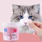 1Can/120pcs Pet Cleaning Products Eye Wipes To Remove Tear Marks Cleaning Wet Tissues Cat Wiping Eyes Removing Tear Cleaning Pet - shimendi
