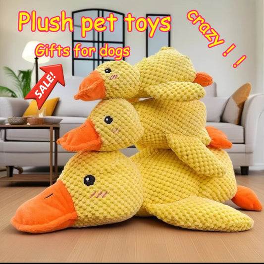 1/3PCS Things For Dogs Dogs Accessories Dog Supplies Calming Duck Squeaky Plush Toy Luxury Sleep Aid Durable Puppy Companion Pet