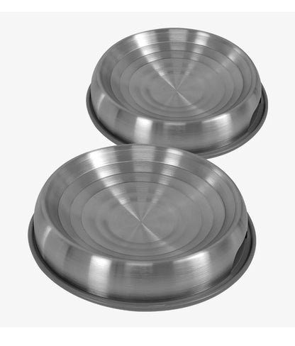 304 Stainless Steel Cat Dog Pet Bowl Non Slip Durable Anti Overthrow Shallow Mouth Design Not Black Chin Grain Basin