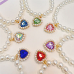 Adjustable Pet Pearl Necklace Accessories for Cats Gotas Animals Fashion Rhinestones Sphynx Cat Collar Kitten Dog collier chat shimendi Sécurité et Confort pour Chien chat| Shimendi