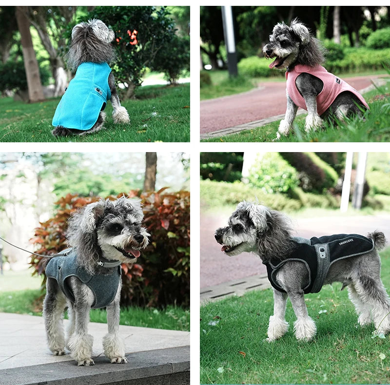 Truelove Hygienic Warmth Anti-Bacterial and Adjustable Pet Jacket Nylon Warm Dog Vest Pet Clothes Manufacturer Fleece TLG2522