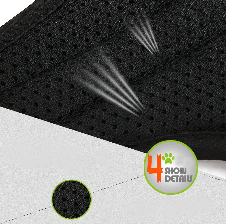 Truelove Pet Harness Reflective Nylon Large Pet Dog Harness All Weather Padded Adjustable Safety Vehicular Leads for Dog TLH5651