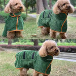 Dog Bathrobe Absorbent Pet Quick Drying Dog Bath Towel for Large Small Dogs Clean Absorbent Bathrobe Cat Pet Products - shimendi