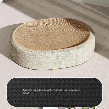 2in1 Cat Scratching Board Protect Furniture Grinding Claw Toys Oval Sisal weaving Wear-resistant Cat Nest Cat Accessories