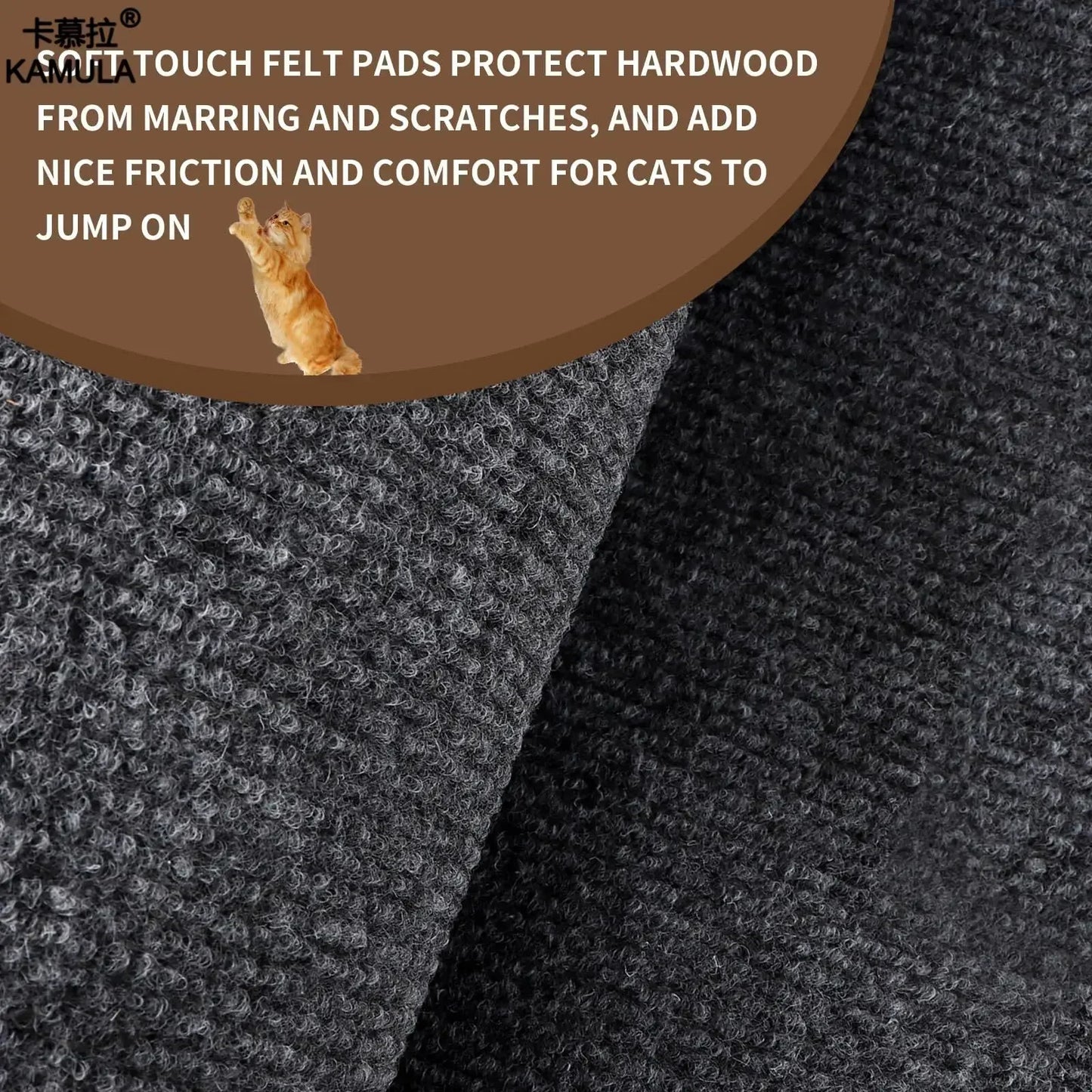 Cat Scratching Mat with Self-Adhesive Trimmable Cat Carpet Cat Scratching Carpet Corner Wall Cat DIY Scratch Furniture Protector