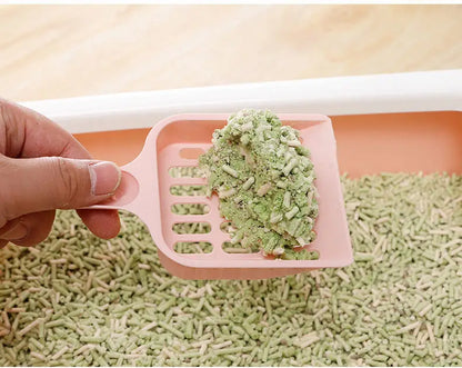 Pet Cat Excrement Cleaning Litter Basin Shovel Supplies Available In Multiple Colors Tofu Mesh Hollowed Out