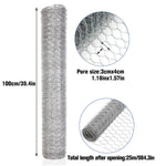 25M Roll Welded Chicken Wire Mesh Animal Fence Barrier Garden Fencing Net Strong shimendi Sécurité et Confort pour Chien chat| Shimendi