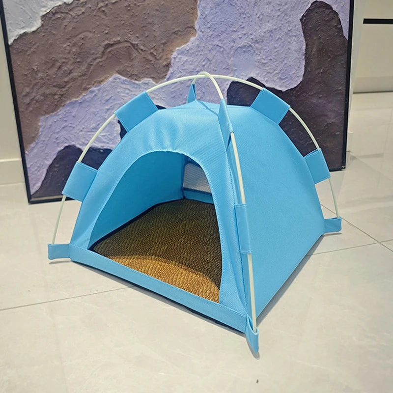 Cat Tent Bed Waterproof Portable House Outdoor Pet Warm Cushions Furniture Sofa Basket Winter Beds Kitten Sleeping Nest Tents