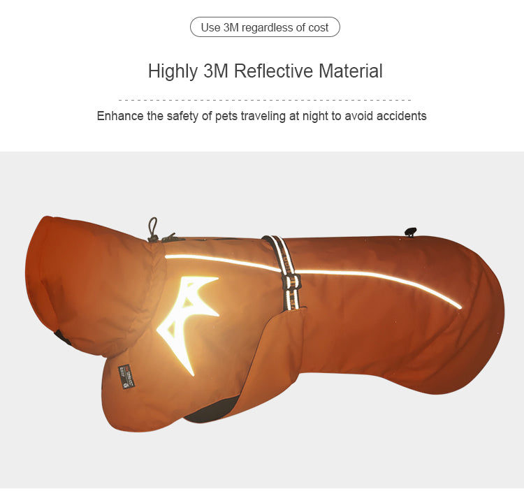 Truelove Warmer Dog Winter Coat Pet Jacket Fashion Dog Clothes Waterproof Windproof Reflective Outdoor Dog Coat TLG2372