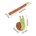Dog Squeak Toys Pet Sniffing Plush Snails Toys Tibetan Food Molar Puzzle Dog Toys For Grinding Teeth Food Olfactory Training - shimendi