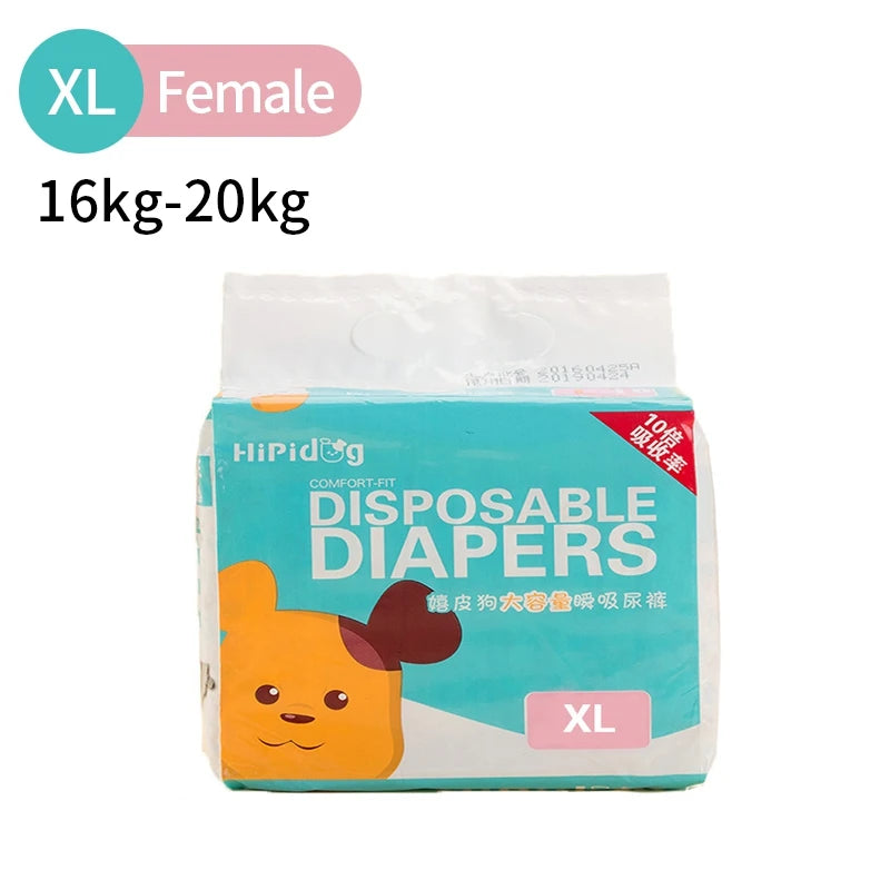 Super Absorption Dog Diapers Female Dog Physiological Pants Puppy Underwear Disposable Leakproof Nappies Dogs Sanitary Pants