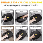 Reusable Double-Sided Pet Hair Removal Glove Anti-Static Grooming Tool for Cats Dogs Soft Brush Mitt for Furniture Carpet Cloth - shimendi