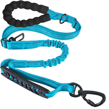 Reflective Shock Absorbing Pet Leashes with Car Seatbelt，Medium and Large Dog Tactical Safety Leash，Explosion-proof Dog Leash