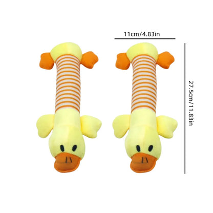 Molar Dog Toy Plush Supplies Fit For All Puppy Pet Squeak Chew Toy Funny Durable Chew Elephant Duck Pig Toy Pets Supplies Molar