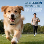 3300 FT Dog Training Collar Rechargeable Remote Control IP67 Waterproof Shock Vibration for 1 Dog with Lockable Shock For Dogs shimendi Sécurité et Confort pour Chien chat| Shimendi