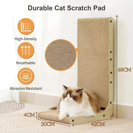 Cat Scratcher Cat Scratching Post Vertical Wear-resistant Scratch-resistant Cats Scratching Board Cats Toy Furniture Protector - shimendi