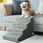 Pet 3/4 Step Stair Dog Cat Ramp Ladder High-Density Foam Sponge Dogs Sofa Removable and Washable Training Pet Ramp Stairs - shimendi