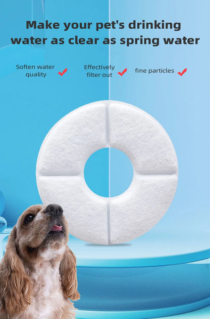 Cat Water Fountai Little Flower Water Fountain Filter Cartridge, Original Fit, Deep Purification for Pet's Healthy Water Intake