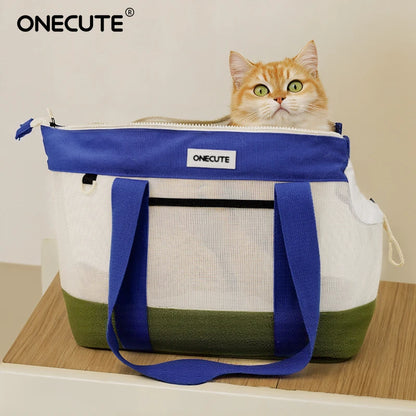 ONECUTE Airline Approved Cat Carrier, Portable Pet Bubble Backpack with Safety Strap, Lightweight Dog Travel Bag