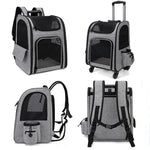 Foldable Pet Carrier Trolley Case Expandable Large Capacity Pet Backpack Portable Travel Bag for Dogs Cats shimendi Sécurité et Confort pour Chien chat| Shimendi
