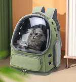 Pet Cat Carrier Bag Outdoor Travel Backpack for Cats Small Dogs Breathable Cat Carrying Bag Pet Supplies Transparent - shimendi