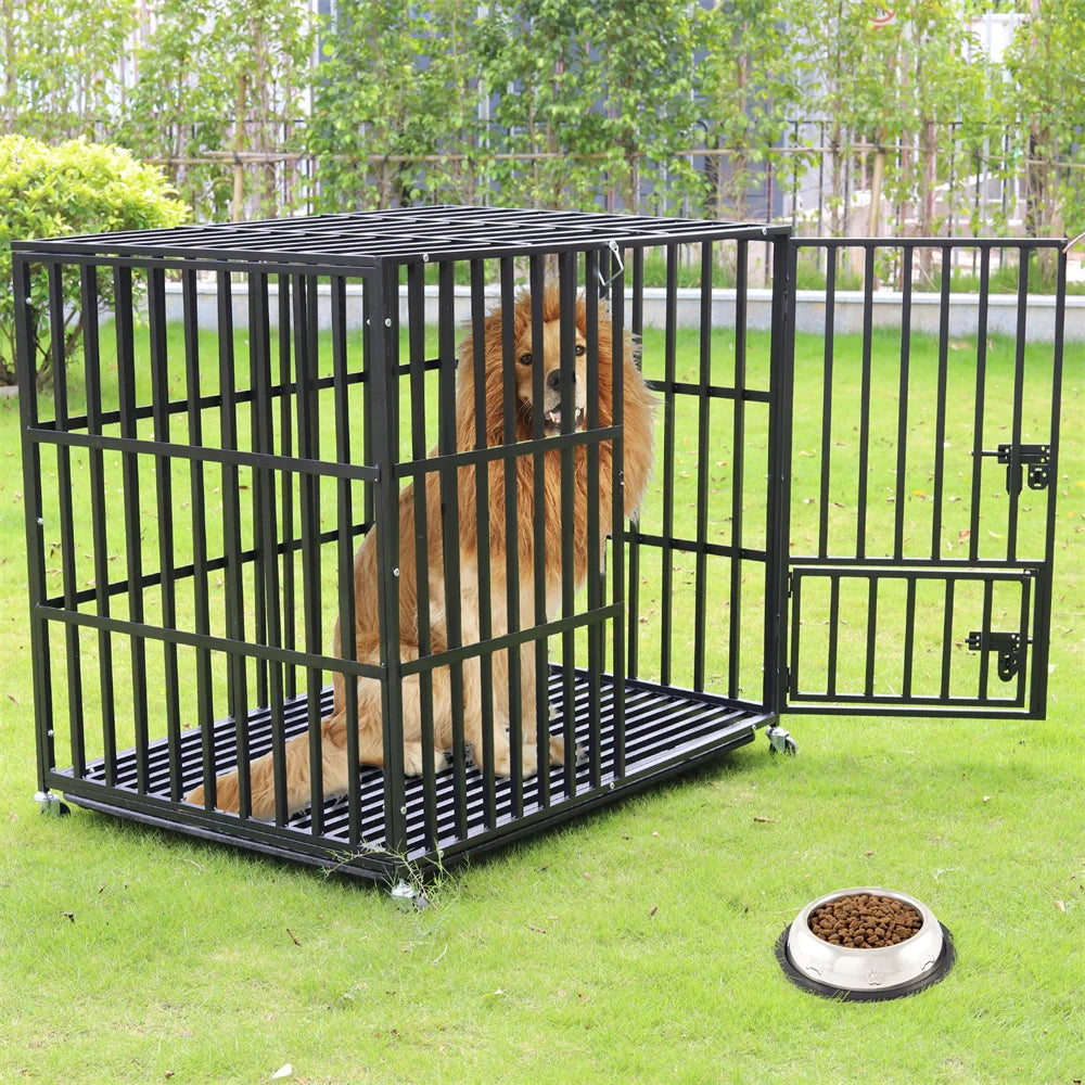 XXL Large Heavy Duty Dog Crate Strong Pet Cage Tear