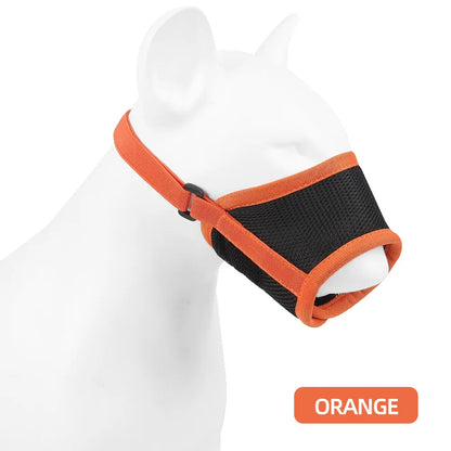 Dog Muzzle,Soft Nylon Muzzle Anti Biting Barking Chewing Air Mesh Breathable Adjustable Pets Muzzle for Small Medium Large Dogs