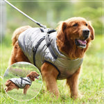 Winter Warm Large Pet Dog Jacket with Harness Waterproof Big Dog Coat for Labrador Chihuahua French Bulldog Outdoor Dog Clothes - shimendi