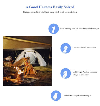 Truelove Pet Harness Small Medium Large Split Dog Fashion Outdoor Dropshipping