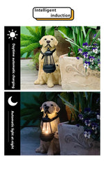 1 pc Patio decoration, outdoor, entrance decoration. Garden, villa solar simulation puppy decoration shimendi Sécurité et Confort pour Chien chat| Shimendi