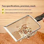 Cat Litter Scoop Fine Hole Stainless Steel Small Hole Cat Poop Shovel Tool Metal Dog Scoop Cleaning Brush AntiRust Litter Shovel - shimendi