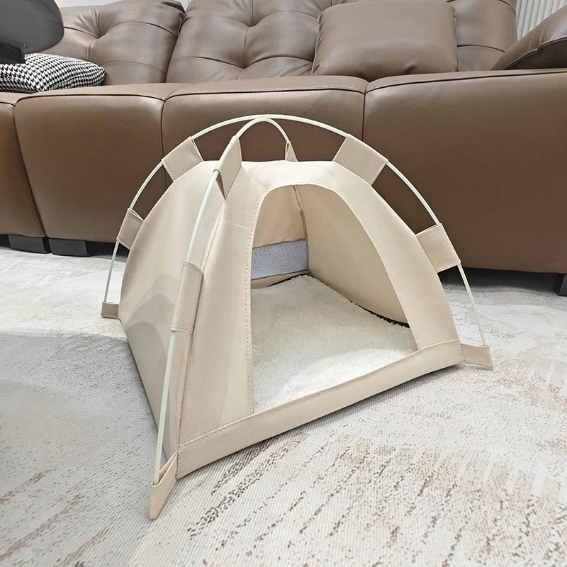 Cat Tent Bed Waterproof Portable House Outdoor Pet Warm Cushions Furniture Sofa Basket Winter Beds Kitten Sleeping Nest Tents