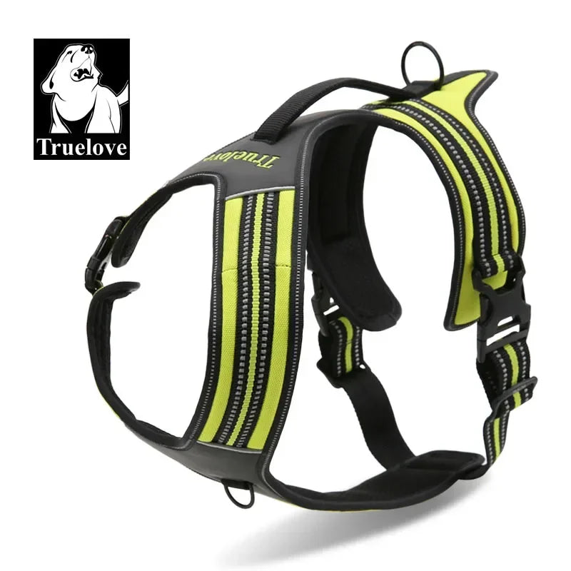 Truelove Sport Nylon Reflective No Pull Dog Harness Outdoor Adventure Pet Vest with Handle xs to xl 5 colors in stock factory