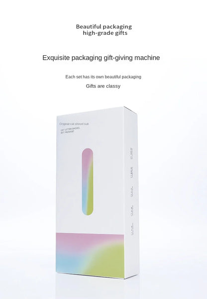 Advanced Cat Litter Shovel Set, Kitten Poop Cleaning Pet Shovel Cleaning Toilet Set, Convenient Cleaning Poop - Durable and Lightweight Pet Cleaning Tool Set